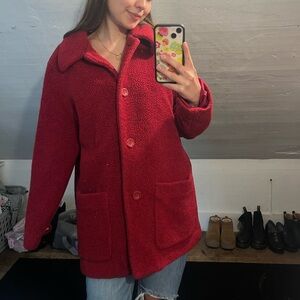 Kristen Blake Sherpa coat vintage